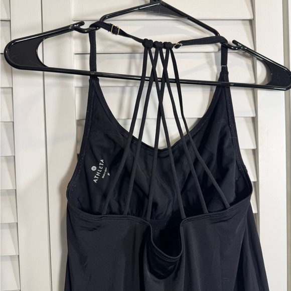 Athleta Aqualuxe Swim Black Dress Size Small - Picture 2 of 7